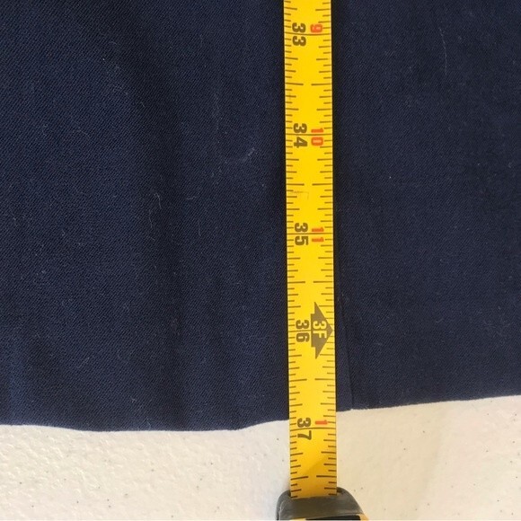 Vintage Pride and Joy Patchwork Faux Suede Duster Blue Jacket Women Size 10 - Picture 8 of 11